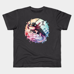 Axolotl Samurai Kids T-Shirt